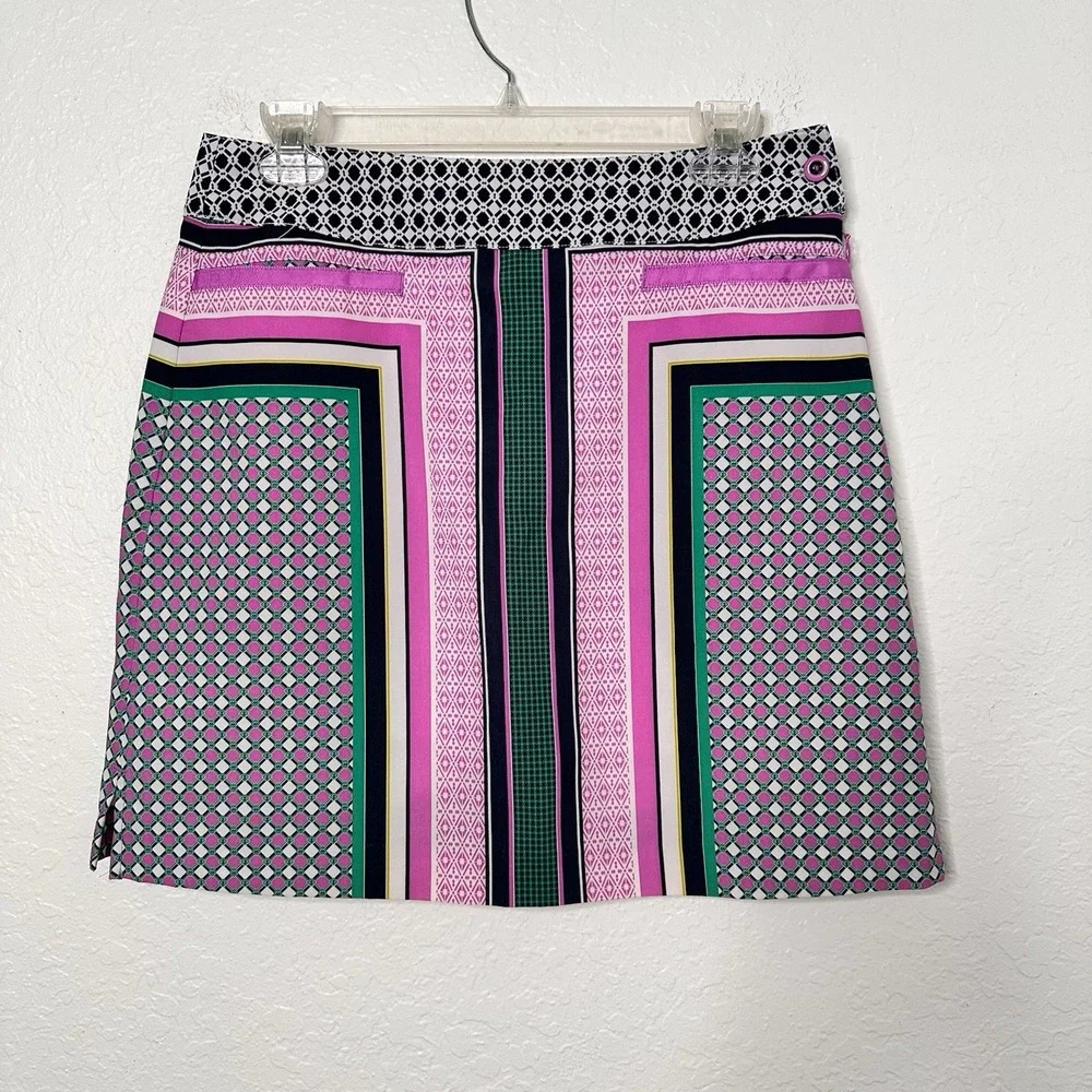 EP Pro Golf Women's Golf Skirt Athletic Striking Geometric Stretch Pocket